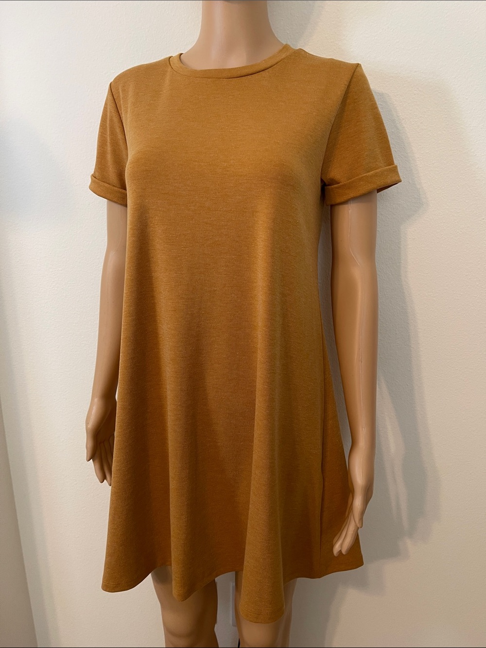 Forever 21 Marigold Short Sleeve T-Shirt Dress